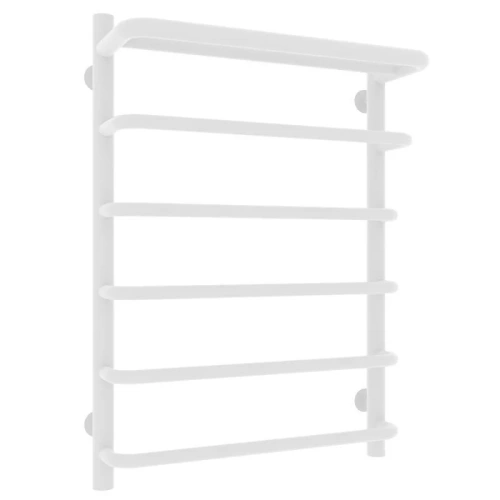 Полотенцесушитель водяной Laris Стандарт П6 500х700 с полкой, белый матовый от магазина Vanna-Vanna.ru!