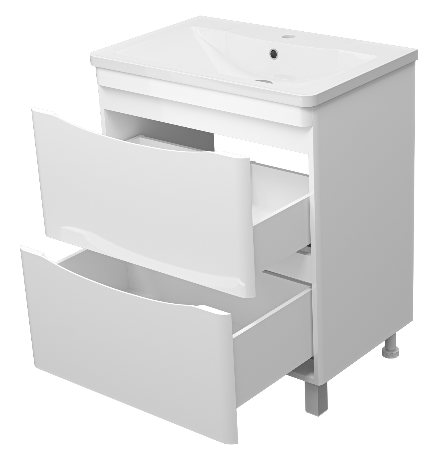 Тумба с раковиной Misty Атлантик 70 белый