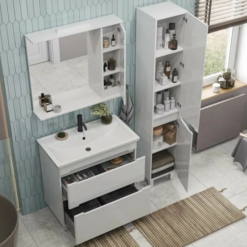 Пенал подвесной SanStar Велья белый