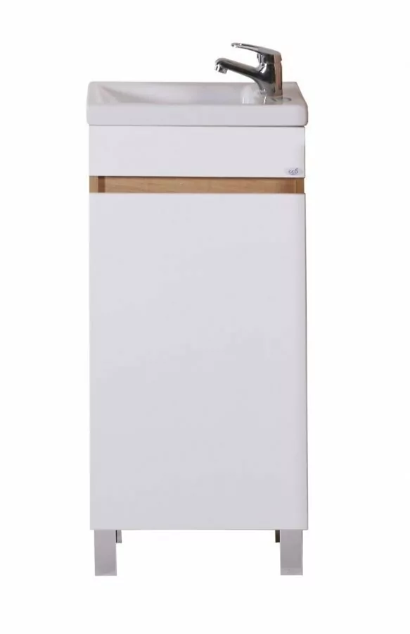 Мебель для ванной Асб-мебель Марко 40 комплект, напольный, белый, дуб золотой