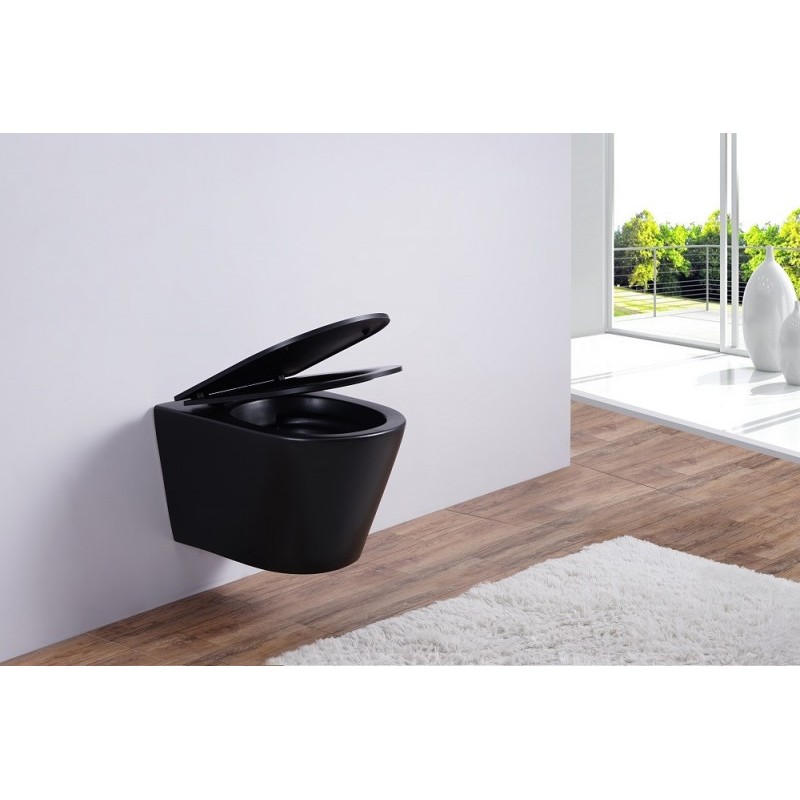 Унитаз подвесной Esbano CLAVEL (Matt Black) 480x360x355 от магазина Vanna-Vanna.ru!