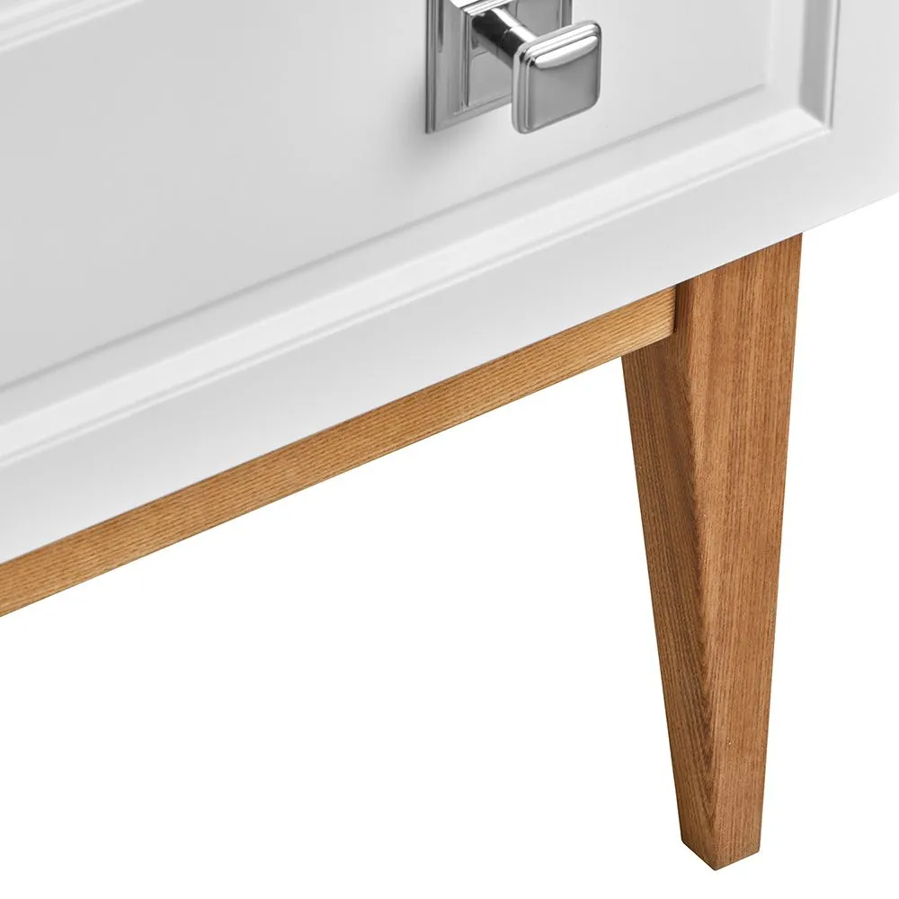 Тумба с раковиной ASB Woodline Каталина 80 напольная, White от магазина Vanna-Vanna.ru!