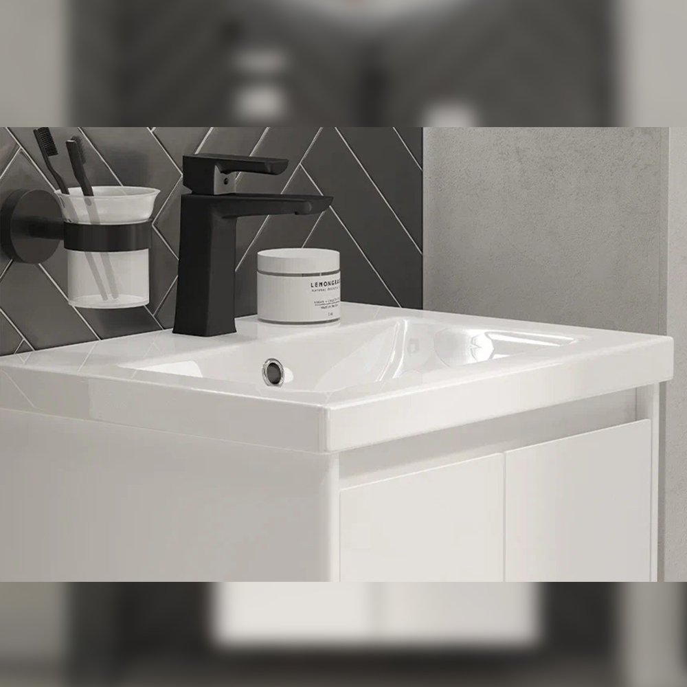 Тумба с раковиной подвесная Velvex Klaufs tp.KLA.COM.50.2D, 50 см