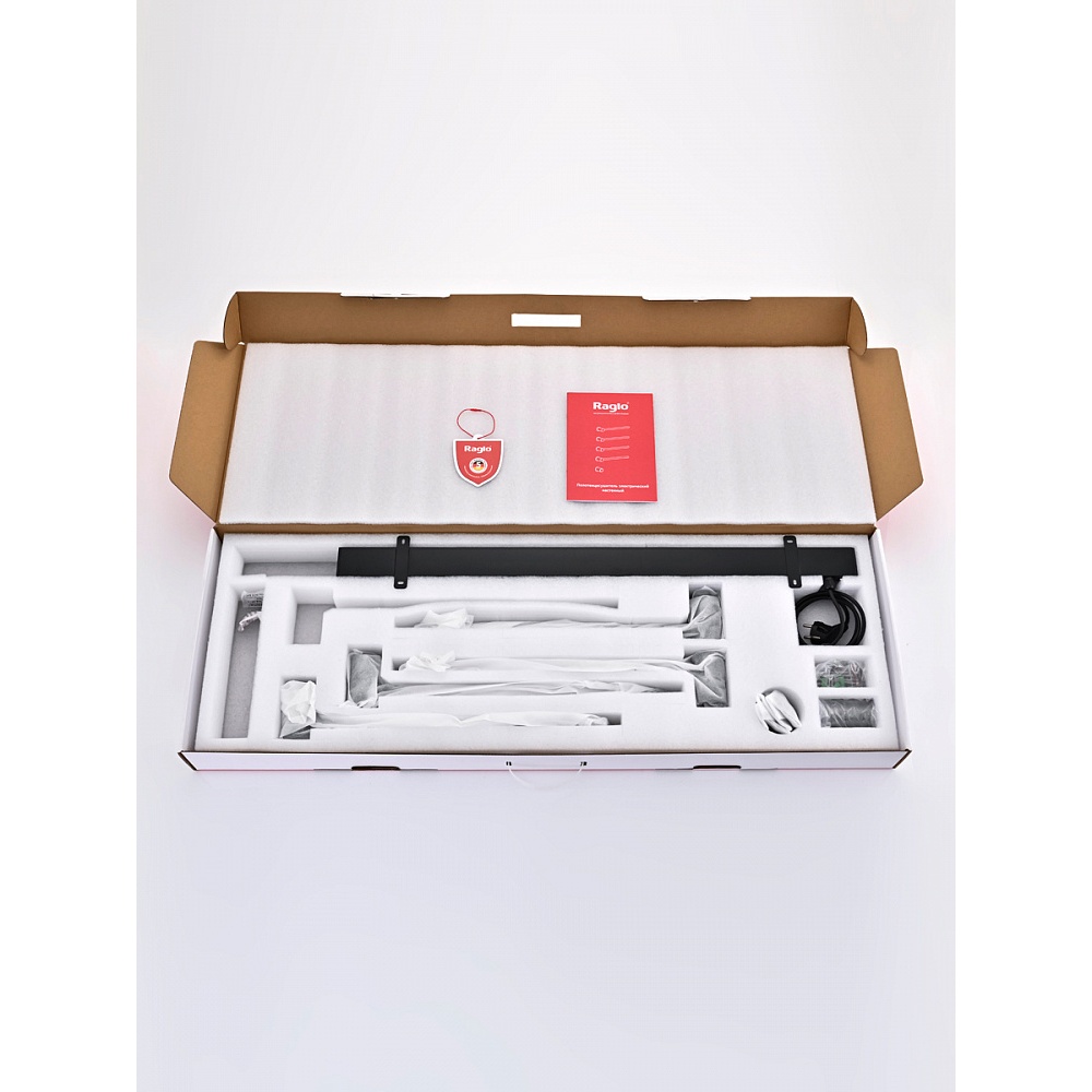 Полотенцесушитель электрический RAGLO R350.52.09 встраиваемый сенсорный с терморегулятором, графит