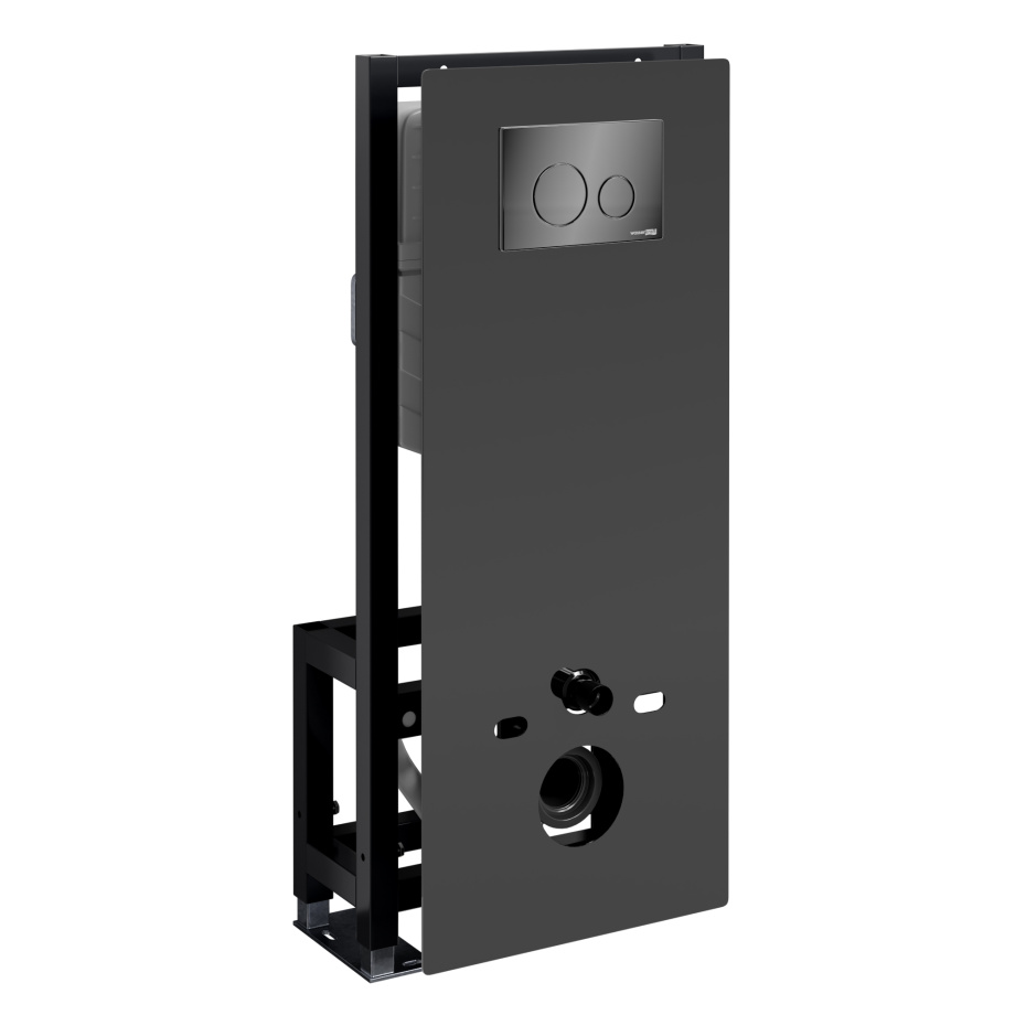 Инсталляция WasserKraft Glan 66TLT.010.ME.BL.PB02 для подвесного унитаза, с кнопкой