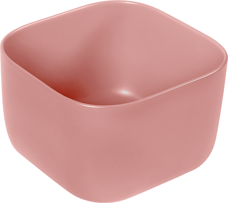 Раковина SantiLine SL-1111MP накладная, персиковый матовый