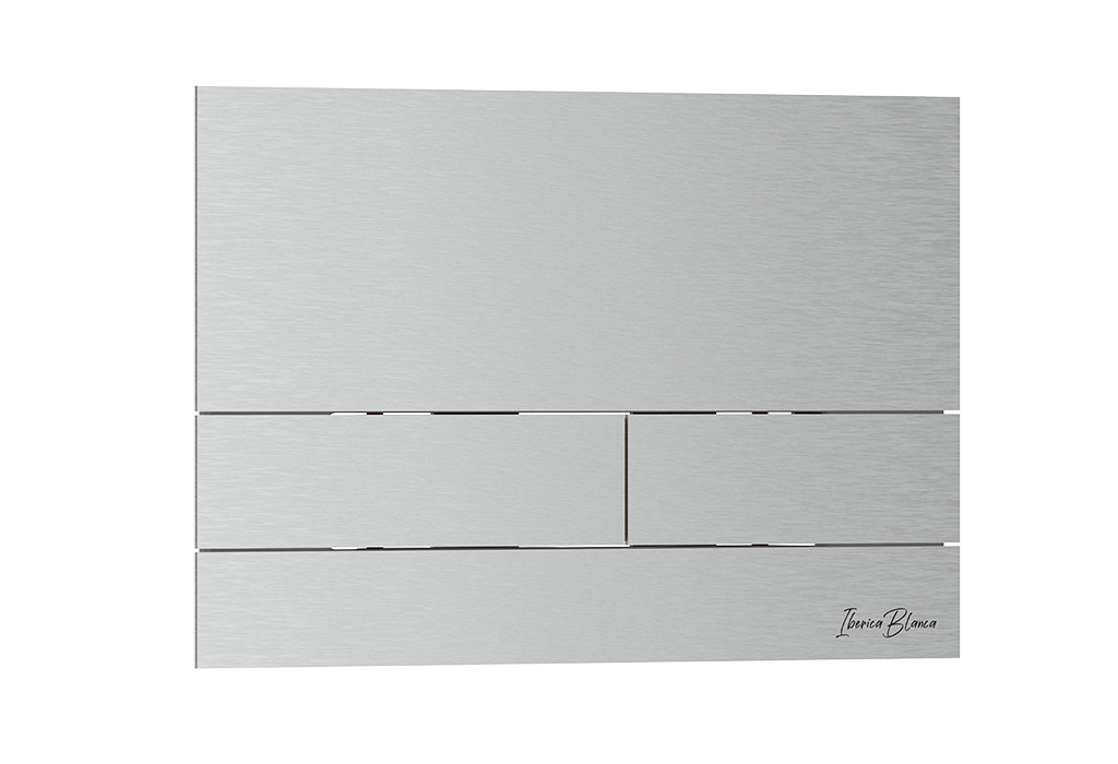 Кнопка смыва Iberica Blanca INOX-S, нержавеющая сталь, механическая, хром матовый