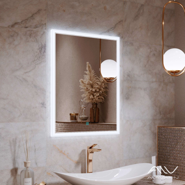 Зеркало Alavann Emma 60 свет, антизапотевание, сенсор