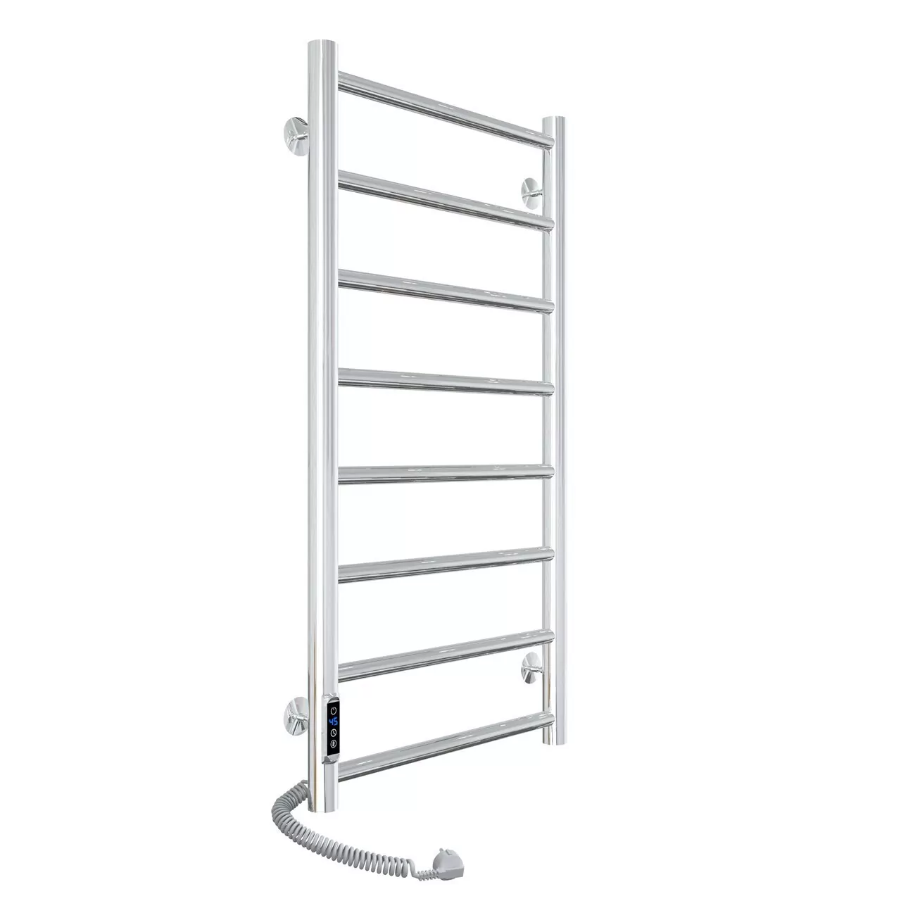 Полотенцесушитель электрический Laris Джаз П8 400х800 с терморегулятором, левый, хром