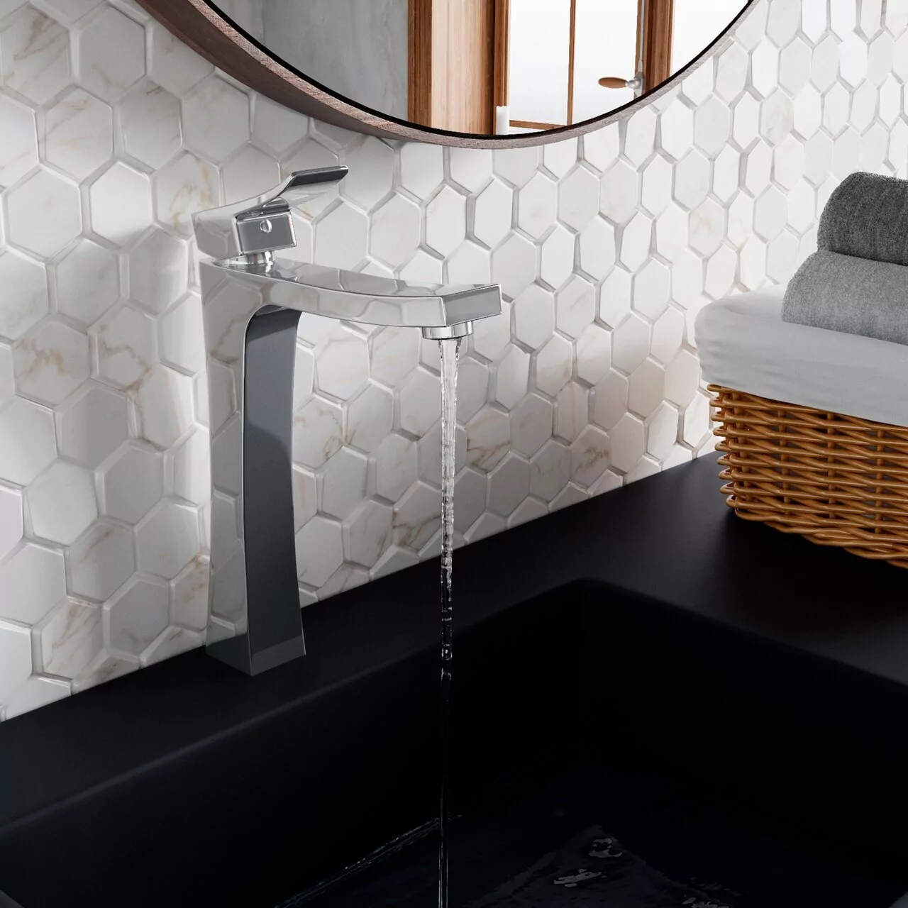 Смеситель для раковины WasserKraft Aller 1063H хром