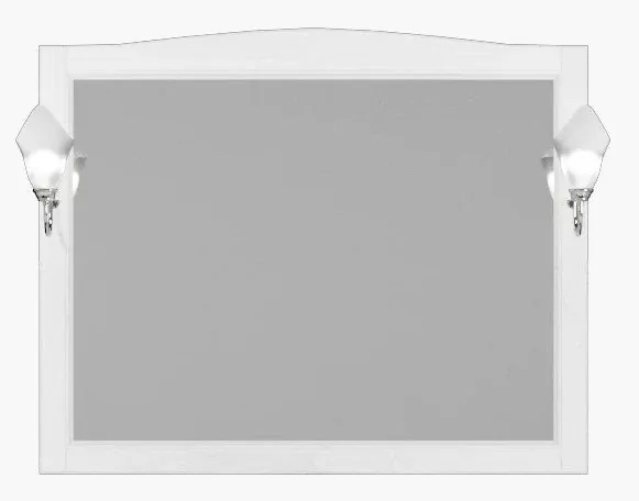 Зеркало ValenHouse Эллина 120 свет, белый, хром