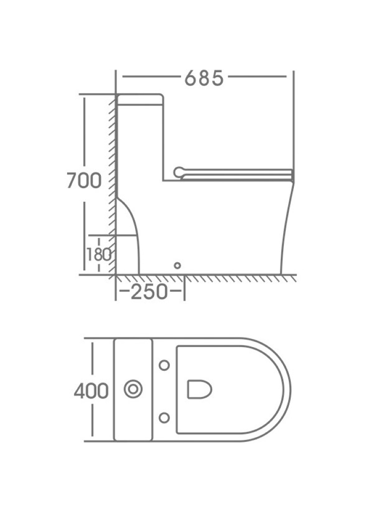 Унитаз Stella Polar Толедо KN6291000 напольный, белый