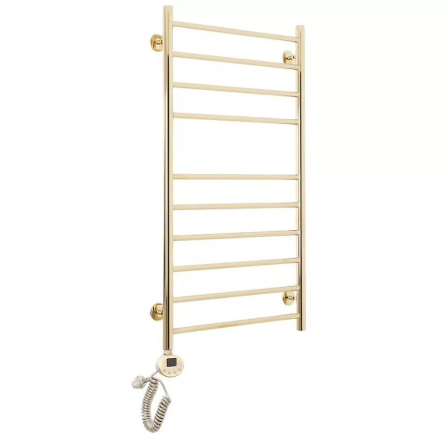 Полотенцесушитель электрический Domoterm Медея П10 500х1000 EL левый, золото