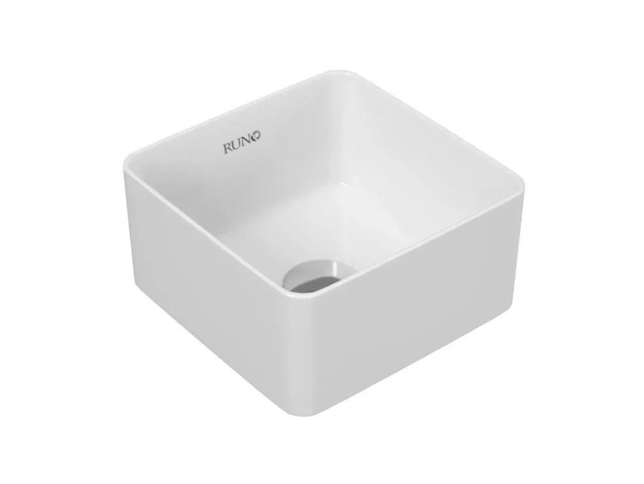 Раковина Runo UNO 24 квадратная, белый