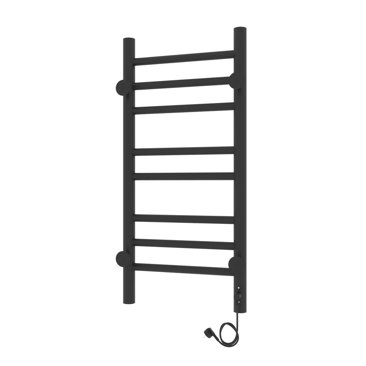 Полотенцесушитель электрический Laris Лаванда ЧКЧ П8 300х700 левый, черный матовый