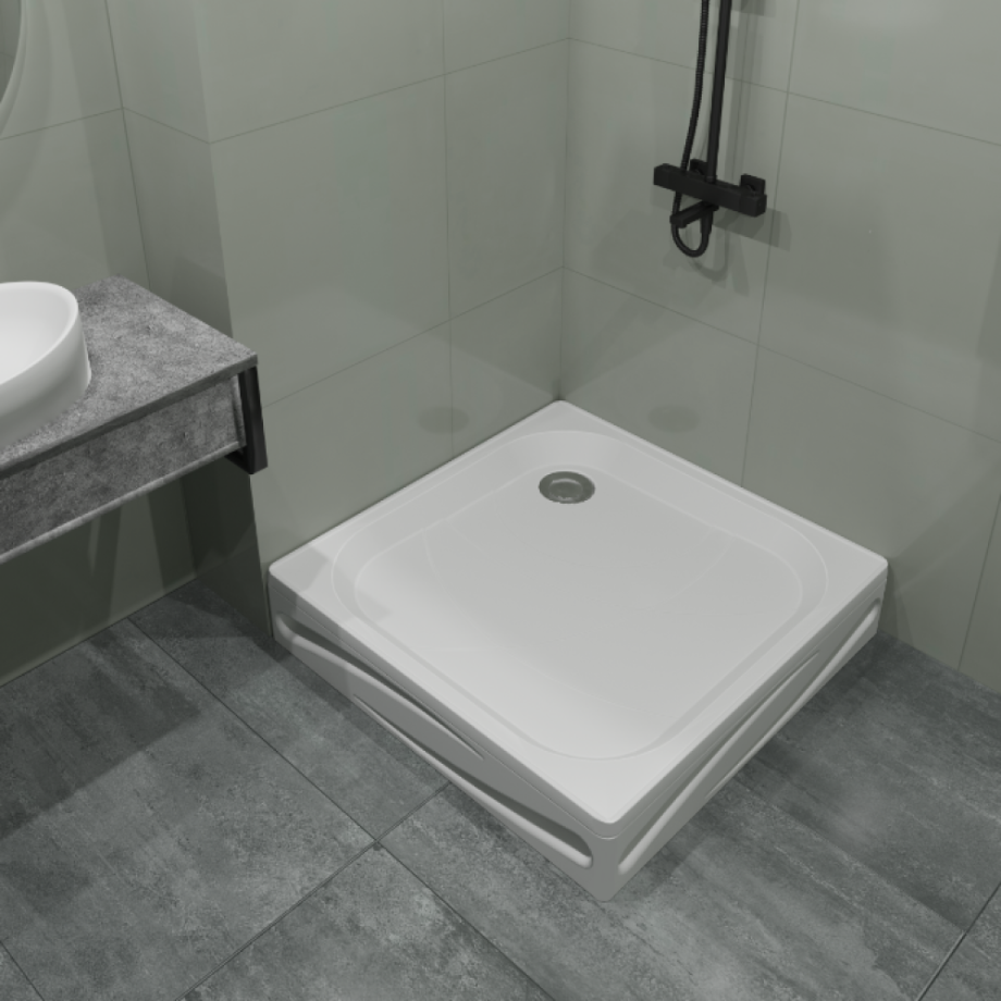 Поддон 1Marka Freya NEW квадрат 90*90 комплект с сифоном