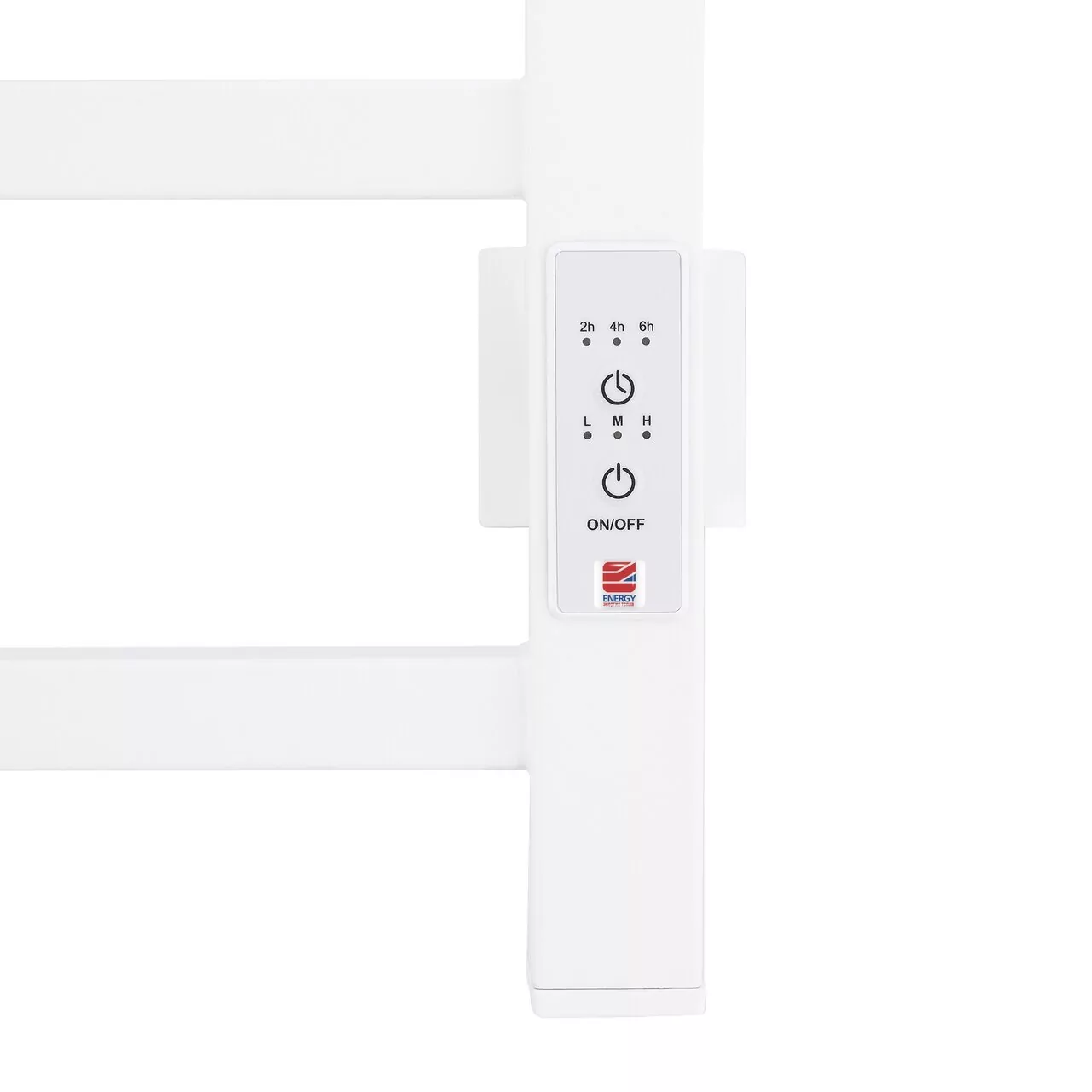 Полотенцесушитель электрический Energy Cube 700х400 с таймером, белый матовый