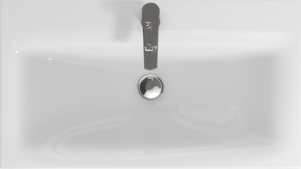 Тумба напольная SanStar Адель 80 с раковиной Moduo 80, белая