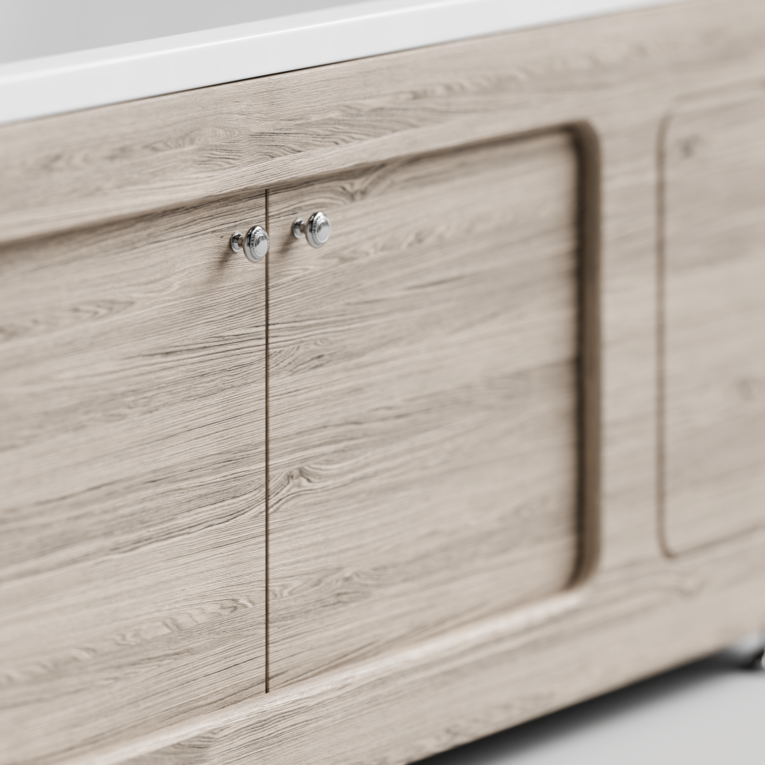 Экран под ванну Vod-ok Лидер 150 раздвижной Дубослив ореховый светлый