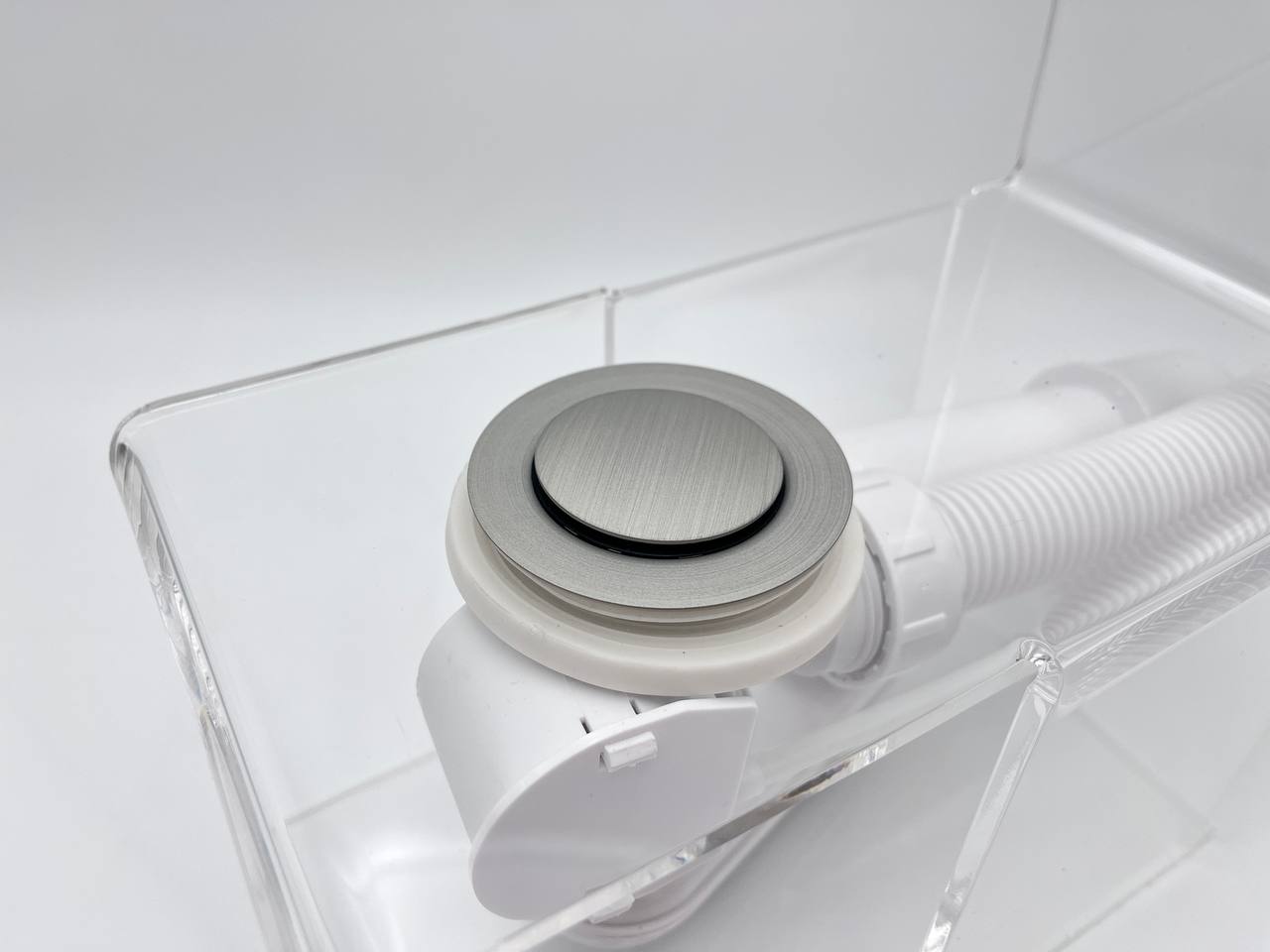 Слив перелив п/автомат Vega V55К 120см серебро матовое