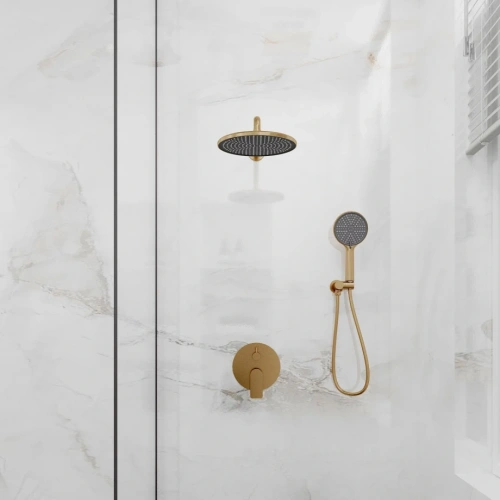 Встраиваемая душевая система Veconi LICATA LI-400-G-C4, Золото брашинг от магазина Vanna-Vanna.ru!