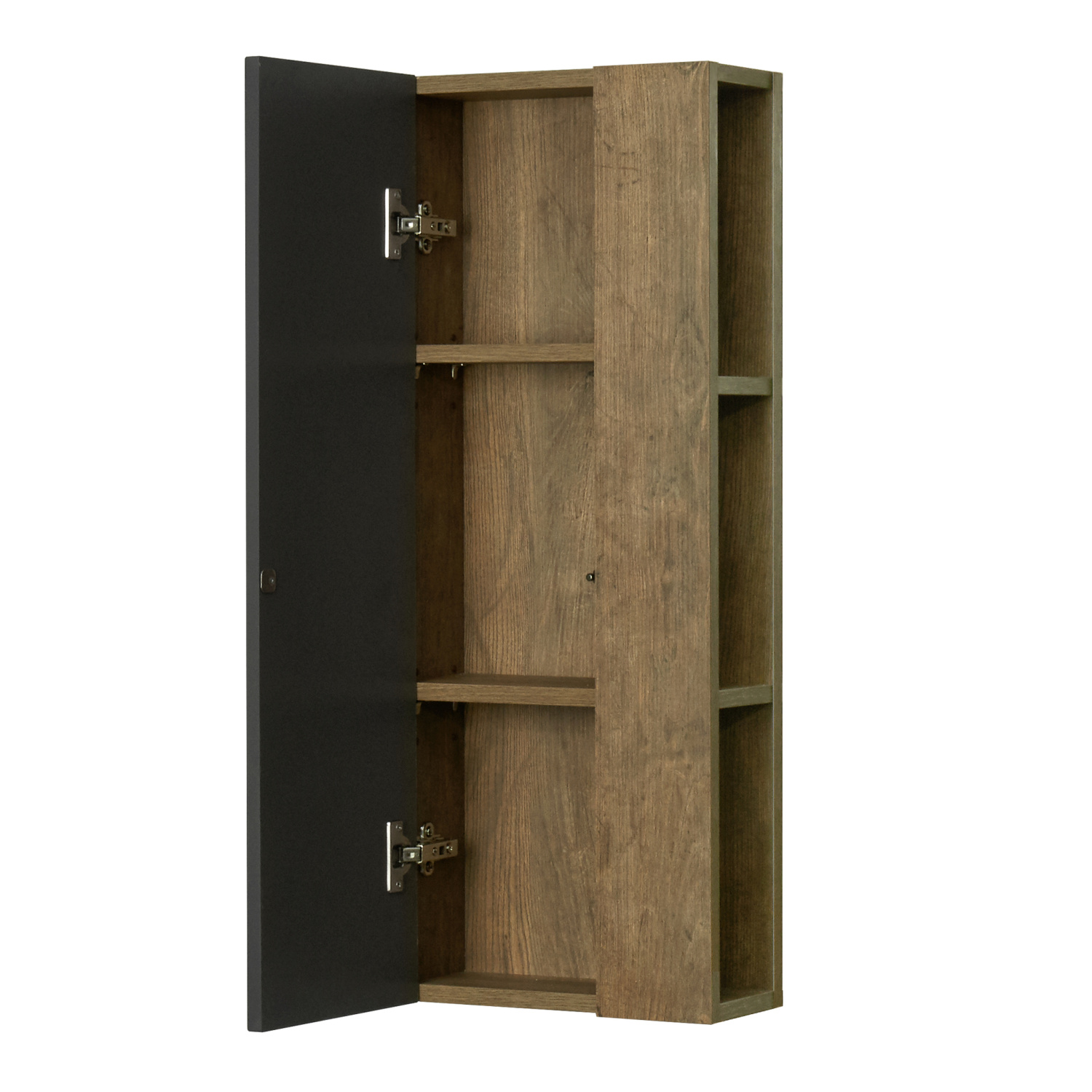 Пенал Aquaton Терра 35 подвесной, дуб кантри, антрацит