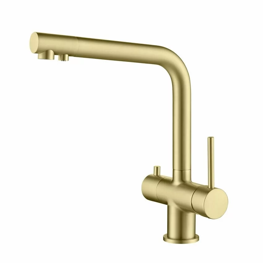 Смеситель для кухни Timo Saona 2396/17F золото матовое