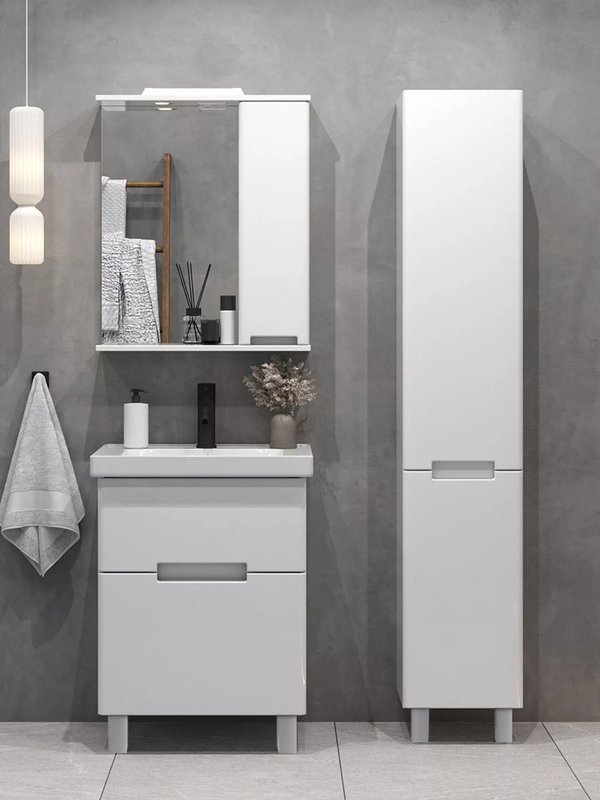 Зеркальный шкаф подвесной SanStar Ориана 60 белый