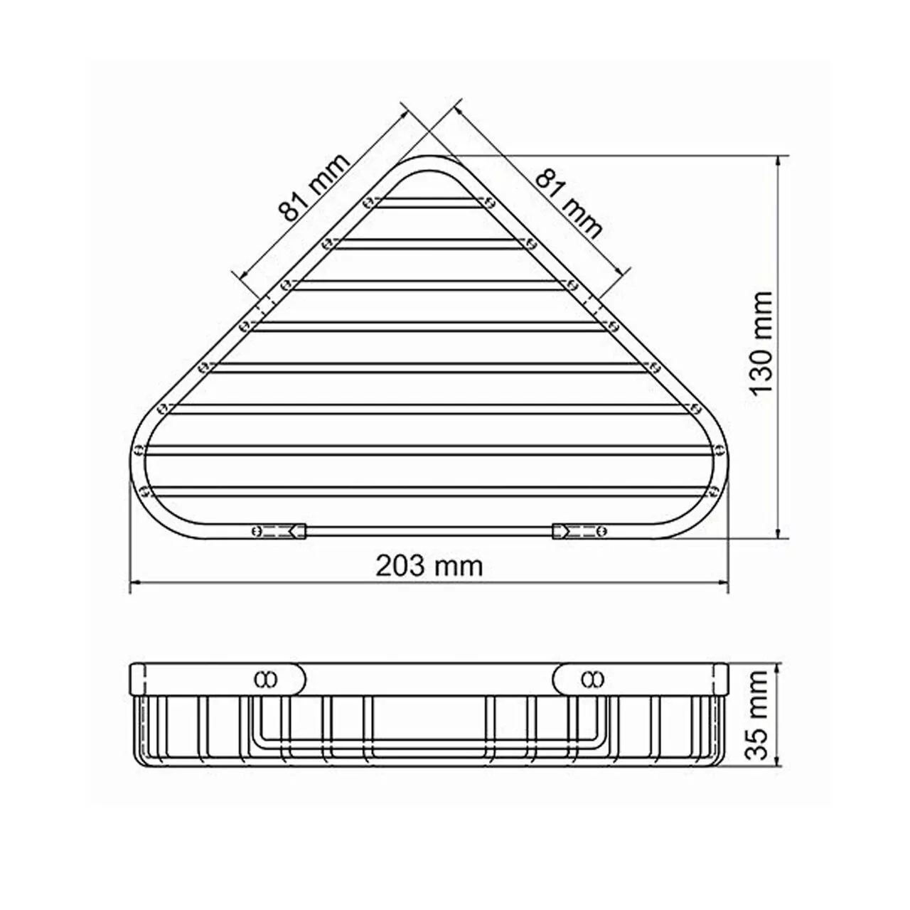 Полка WasserKraft K-733 BRUSHED GOLD золото