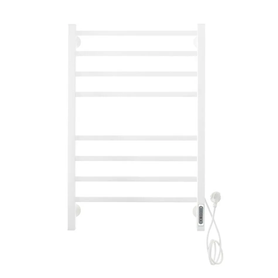 Полотенцесушитель электрический Domoterm Квадро П8 500x800 EK R правый, белый матовый