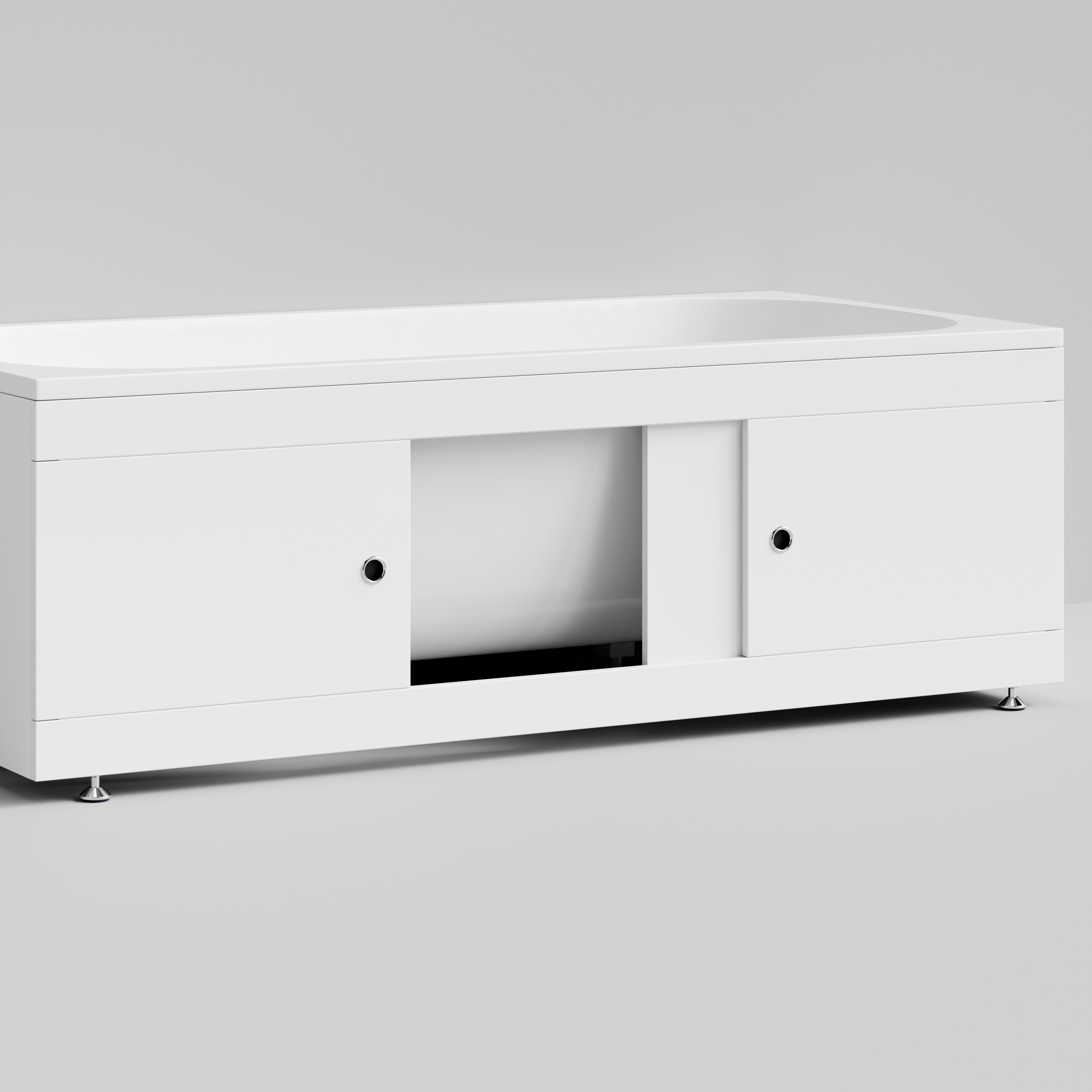 Экран под ванну купе Vod-ok 170 раздвижной белый + 13 цветов