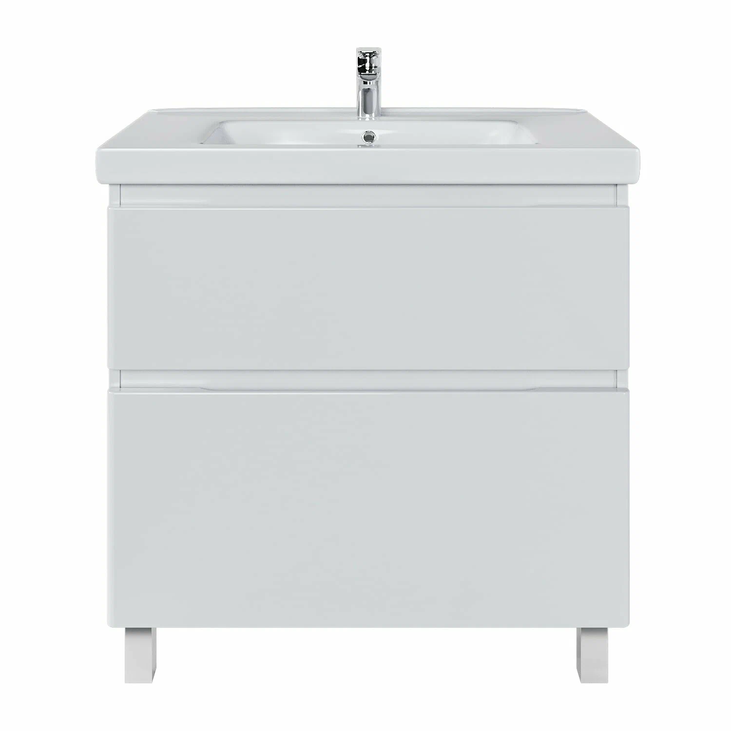 Тумба напольная SanStar Riana 70 с раковиной Грейс 70, белая