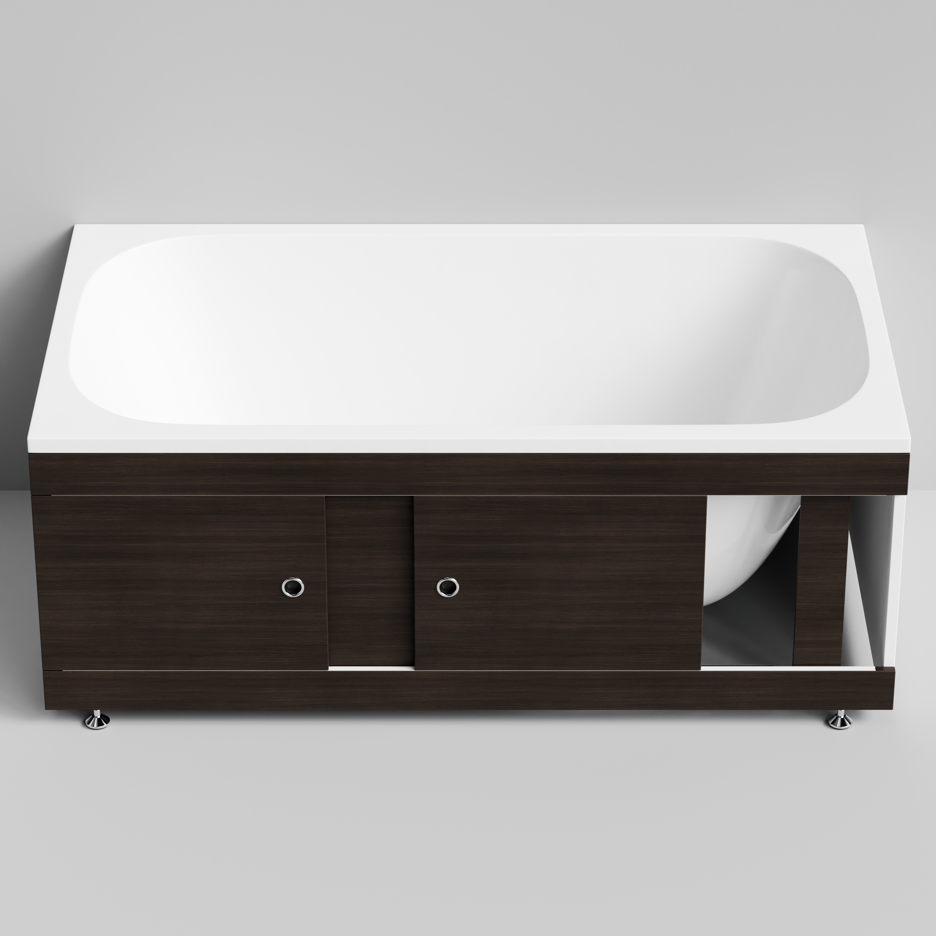 Экран под ванну Vod-ok Купе 150 раздвижной Палисандр