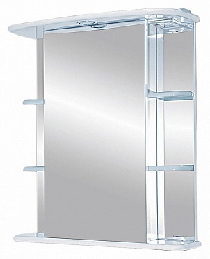Зеркало-шкаф Misty Магнолия 55 L, белый