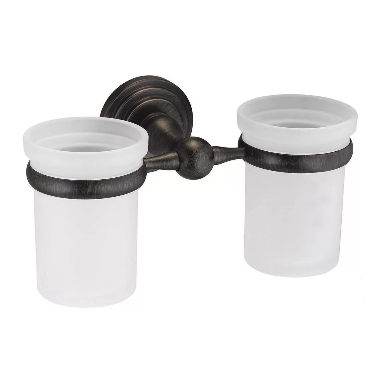 Стакан для щеток двойной WasserKraft Isar K-7328D темная бронза