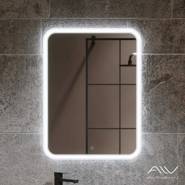 Зеркало Alavann Anna 60 свет, сенсор, антизапотевание, белый