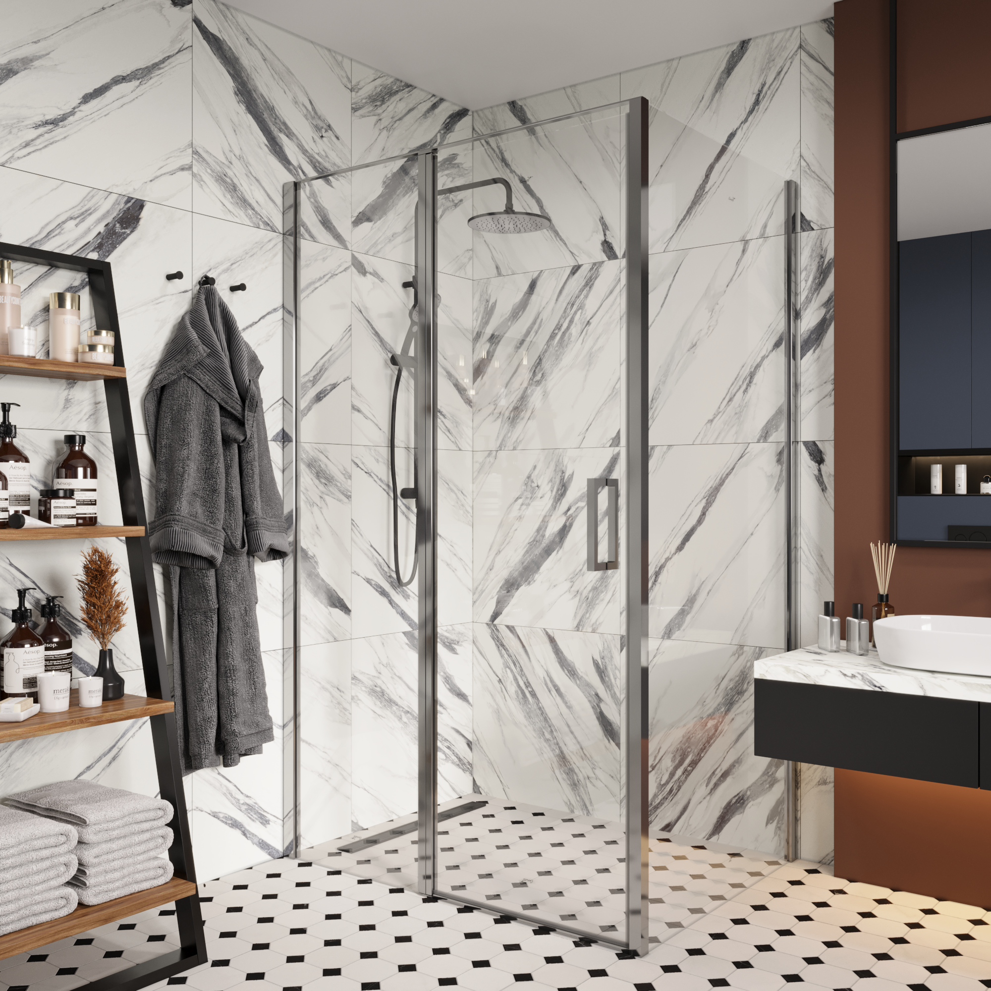 Душевой уголок Cerutti Spa VICTORIA120 без поддона (90x120x195)