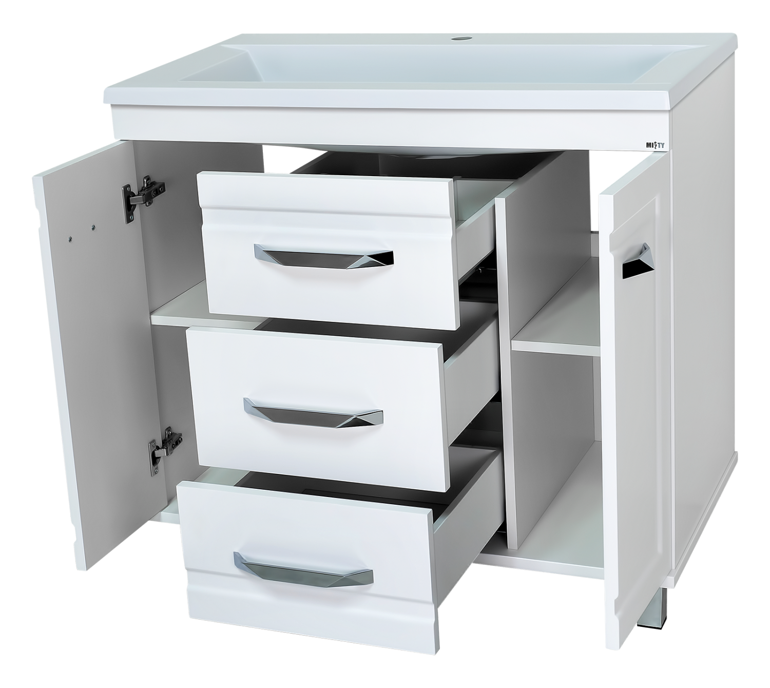 Тумба с раковиной Misty Терра 90, белый