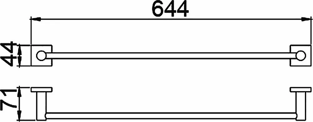 Полотенцедержатель Timo Selene 12053/03 черный матовый