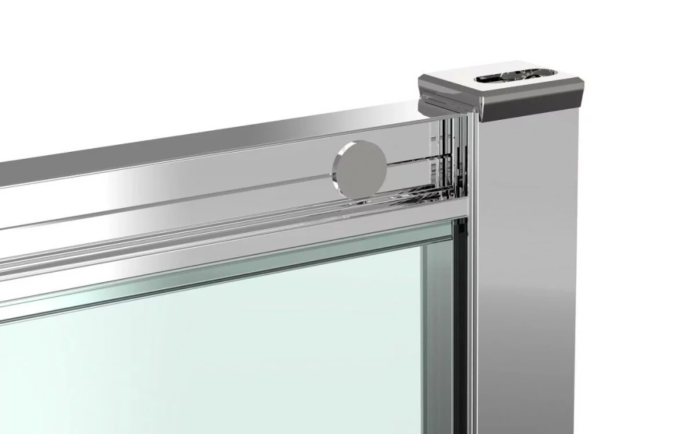 Душевой уголок Timo Altti 601 Clean Glass прозрачное стекло 100х100 полукруглый 1/4, без поддона, хром от магазина Vanna-Vanna.ru!