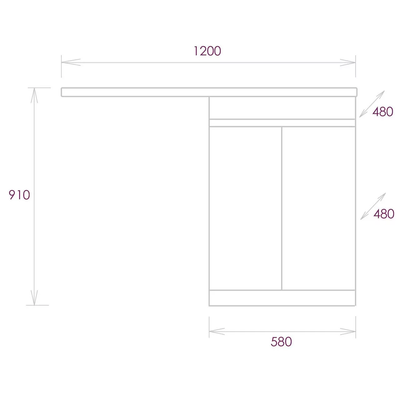 Тумба напольная Onika Милтон Нова 58 с раковиной Марсал 120 под стиральную машину, левая, белая
