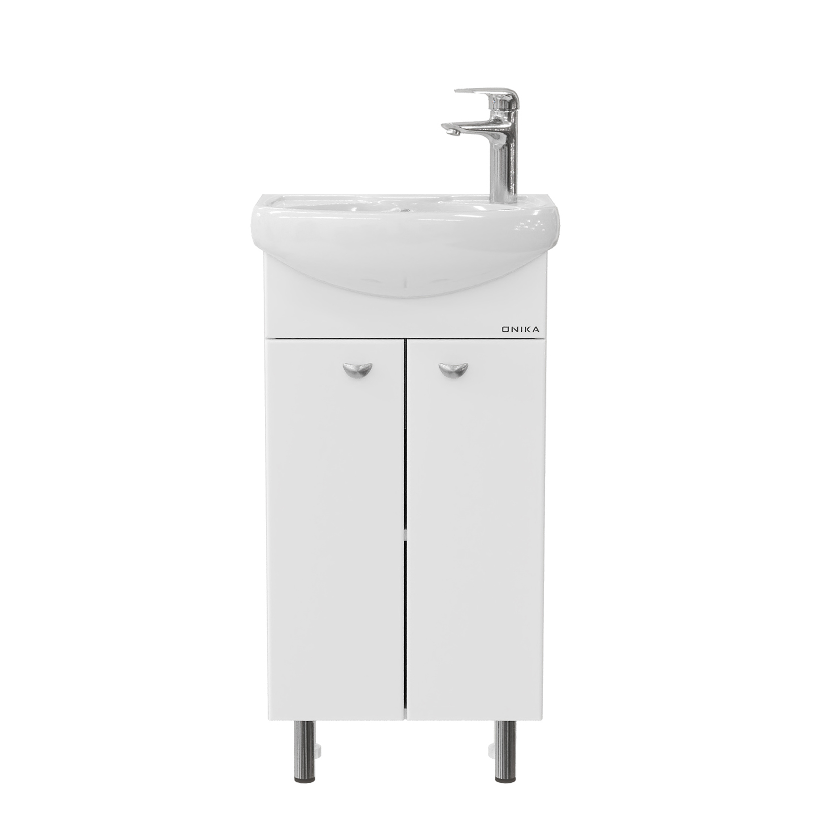 Тумба с раковиной Onika Азов 40.10 напольная, белая