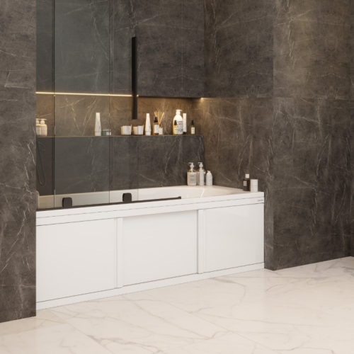 Экран под ванну Onika Одио Нова 120 раздвижной белый