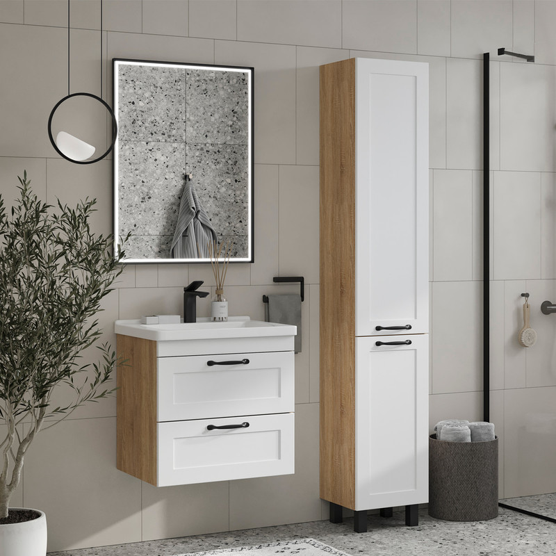 Зеркальный шкаф EQUIL Lago LED 60 черный