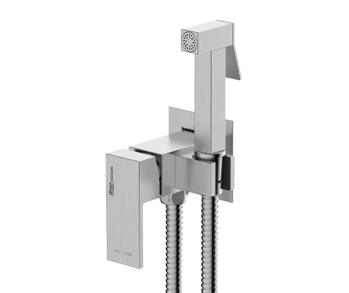 Смеситель с гигиеническим душем WasserKraft A71338 никель