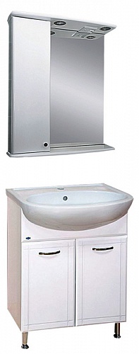 Тумба с раковиной Misty Уют 60 белый