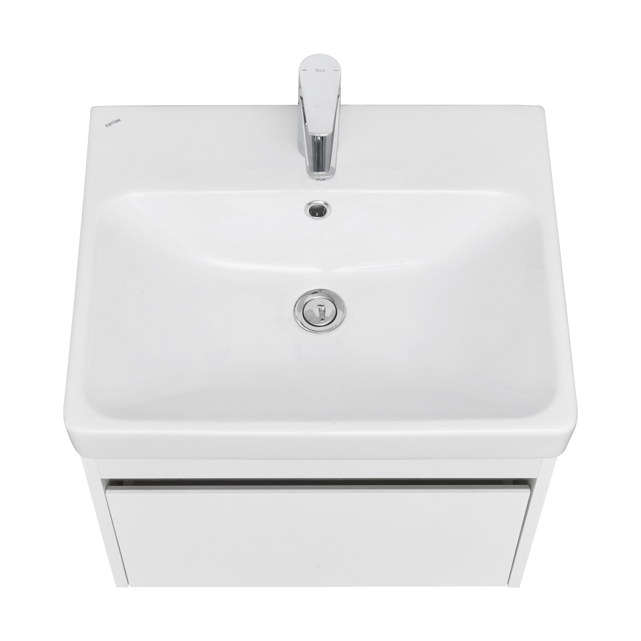 Тумба подвесная Aquaton Марти 55 с раковиной Адриана 55, белый