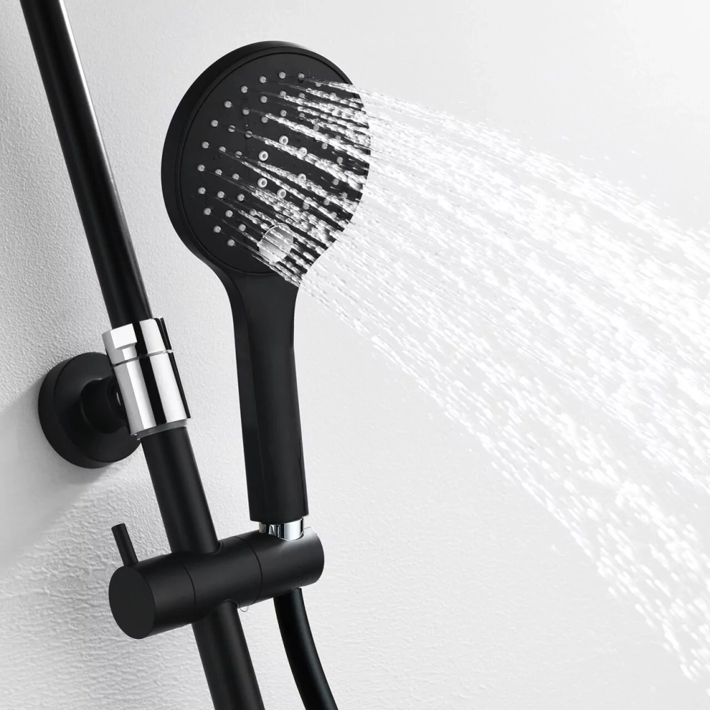 Душевая стойка WasserKraft Elbe A17401 черный Soft-touch от магазина Vanna-Vanna.ru!