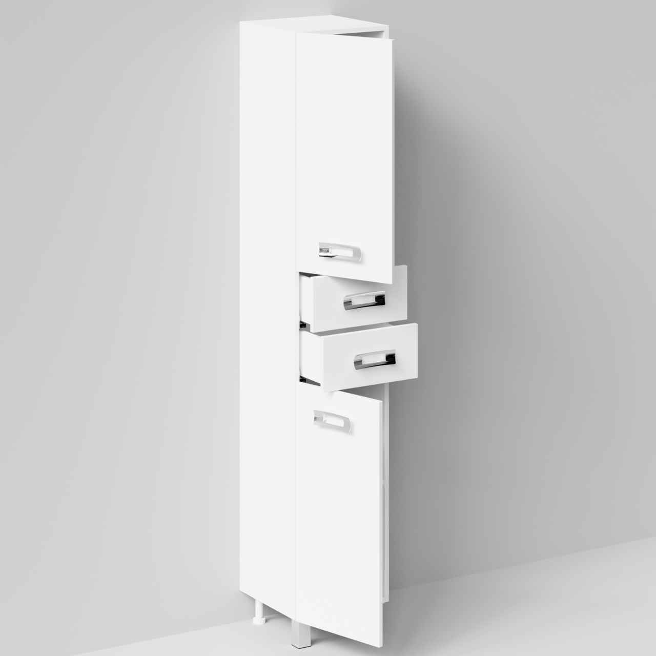 Пенал Vod-ok Орландо 35 L/R напольный, белый + 13 цветов