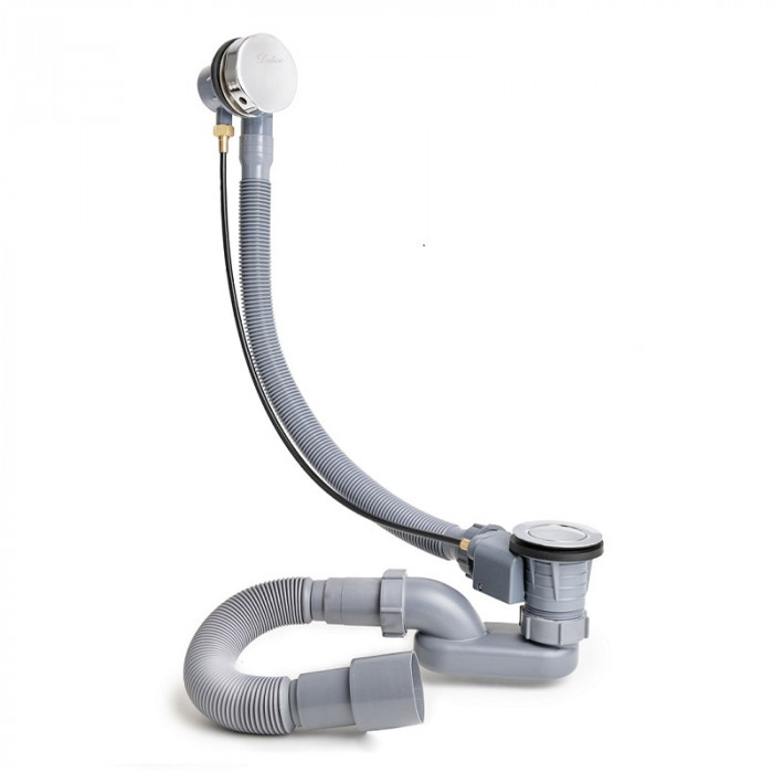 Слив-перелив для ванны полуавтомат Delice DLR000007 Хром